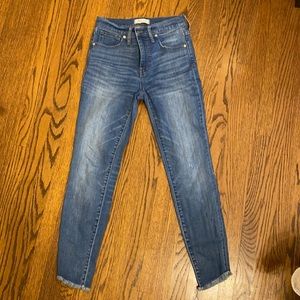 Madewell 10in High Rise Skinny Size 27